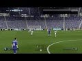 Didier Drogba scores a free kick from midfield as a goalkeeper - FIFA 15