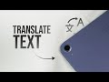 How to Translate Text on iPad (tutorial)