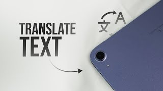 How to Translate Text on iPad (tutorial)