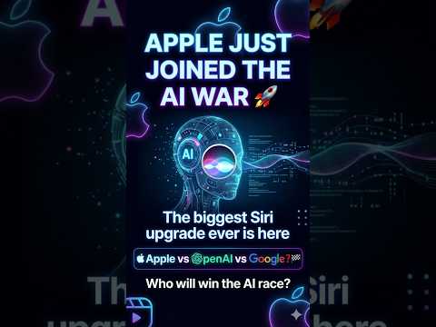 🔥 Apple Just Entered The AI War! Siri AI Is Here 🤯 #aicareers #apple