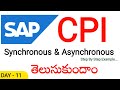 Synchronous vs Asynchronous Integration in SAP CPI | RealTime Examples Explained Telugu @TECHCPIZONE