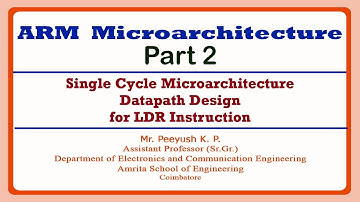 Single Cycle Microarchitecture Datapath Design for LDR Instruction | ARM Microarchitecture Part 2