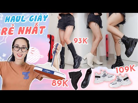 HAUL GIÀY BOOT RẺ HẾT HỒN MUA TRÊN MẠNG | GIVE AWAY TẤT CẢ ? SHOES & BOOT TRY-ON HAUL |HƯƠNG WITCH