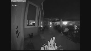 Asteroid captured on surveillance camera