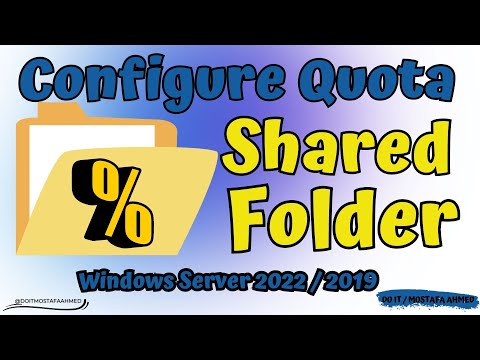 How to Configure Quota to a Shared Folder | Windows Server 2022 / 2019