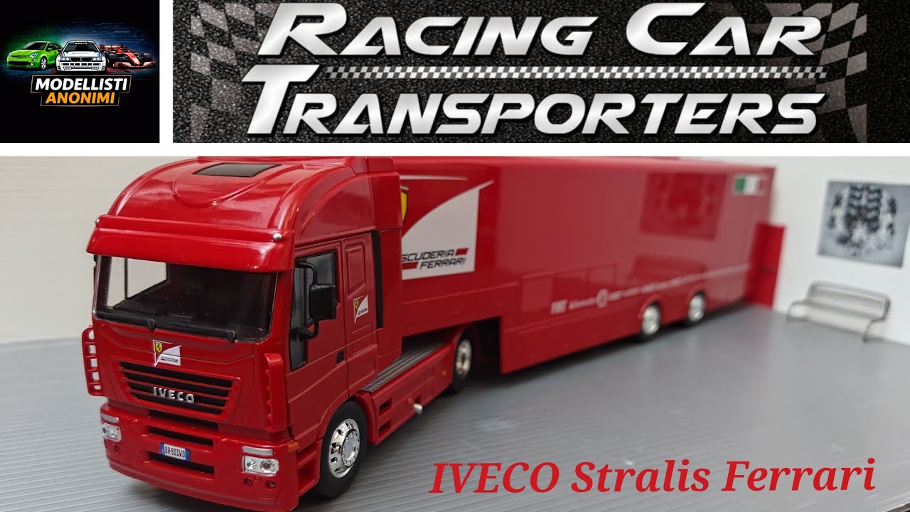 IVECO Stralis Scuderia Ferrari トレーラー IVECO Stralis Scuderia Ferrari (2011) 1:43 Racing car transporters