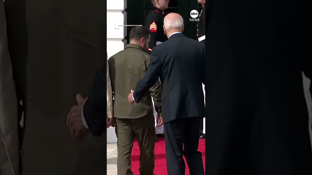 Ukrainian Pres. Zelenskyy arrives at White House for meeting with Pres. Biden | ABC News