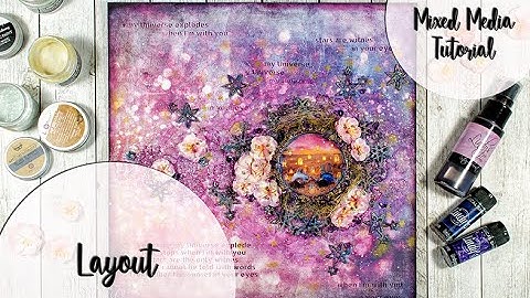 Mixed Media Layout  -  Universe in your eyes