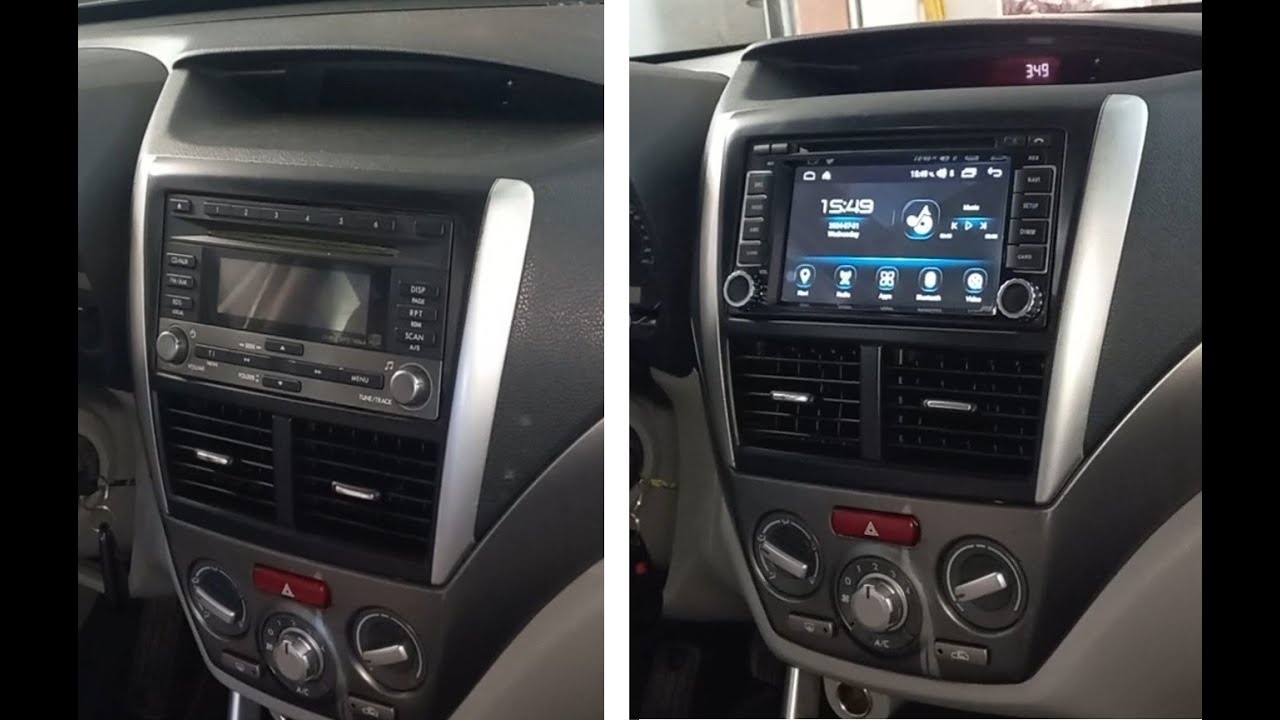 Установка Android магнитола  и камеры заднего вида на Subaru Forester 2008 - 2013 гг.