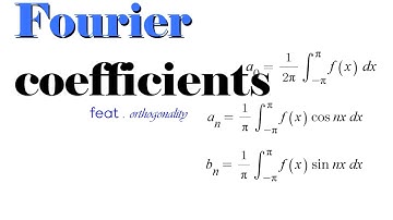 [푸리에급수] 2편. 푸리에 계수 공식 (삼각함수 직교성)