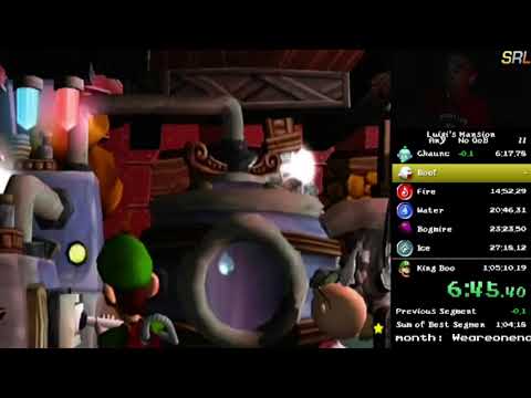 Luigi's Mansion Any% No OoB in 1:04:32