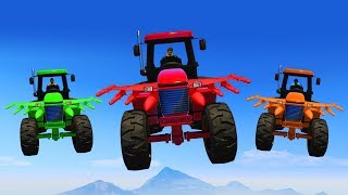 WE MADE A TRACTOR FLY!? (GTA 5 Funny Moments)