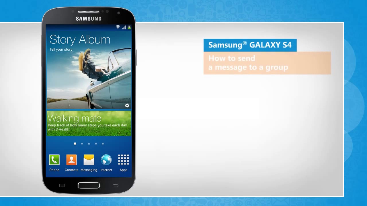 How to Send a Message to a Group on Samsung® GALAXY S4