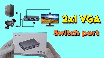 2x1 VGA Switch: Unboxing and Overview- A Must-Have for Multi-Monitor Setup