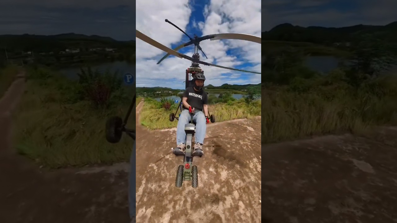 Watch! The real hand-made plane came, and the China guy built a helicopter successfully! 