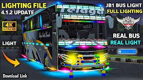 Free Bus Lighting File v4.1.2 Update For Bus Simulator Indonesia ! Light Mod 🚨