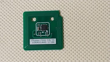 Чип жёлтого картриджа Xerox Phaser 7500