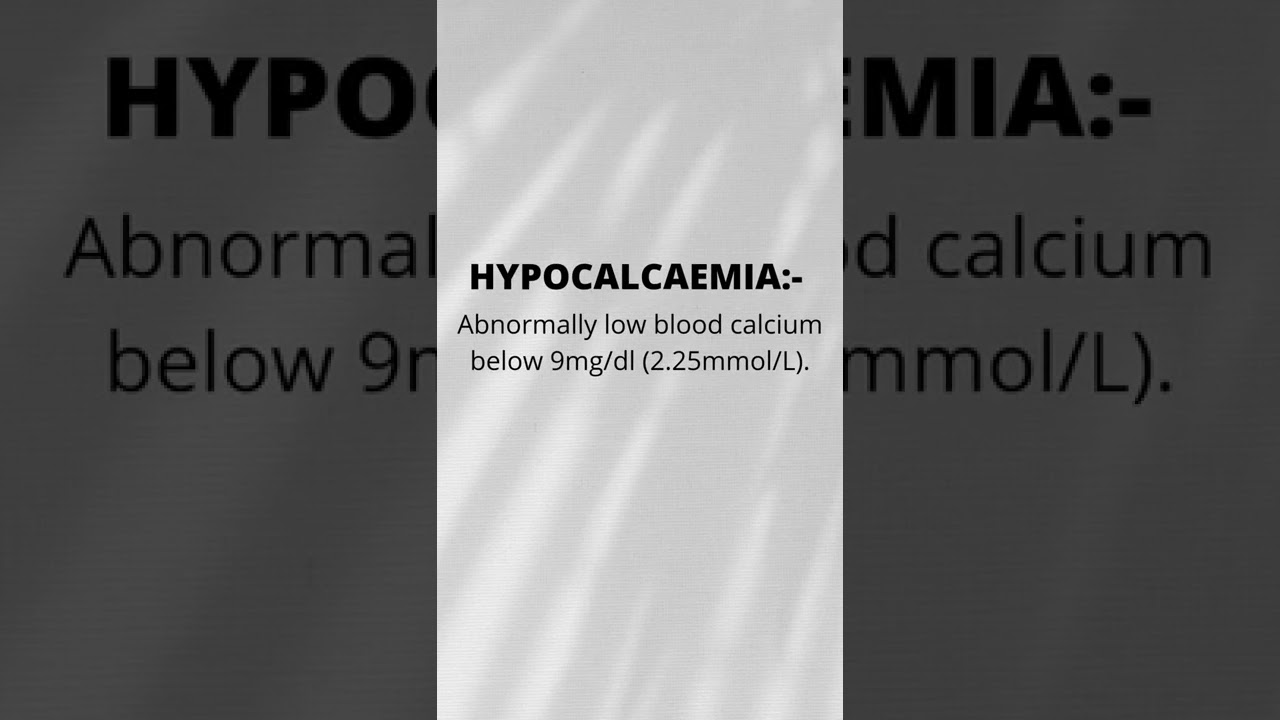 #hypocalcemia