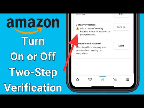 How to Turn ON or OFF Amazon Two Step Verification
