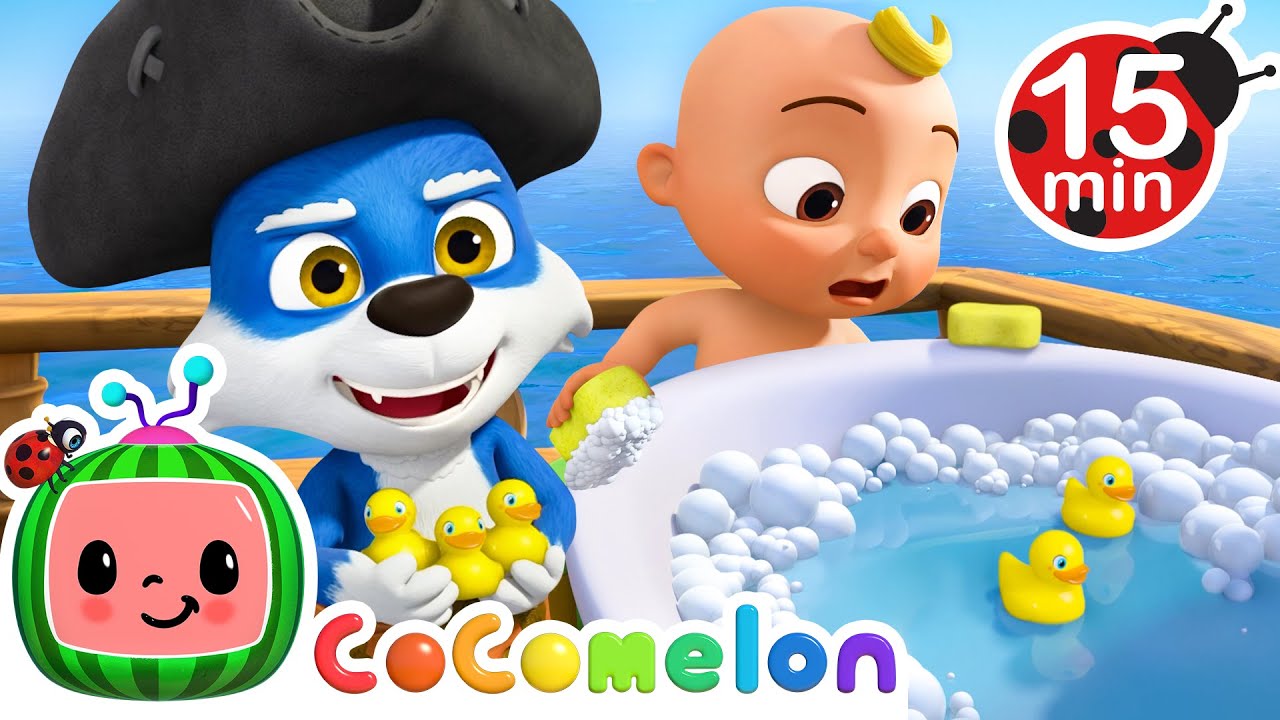 5 Little Ducks Bath Time | CoComelon 🍉 | Nursery Rhymes For Kids