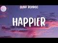 Olivia rodrigo  happier lyrics