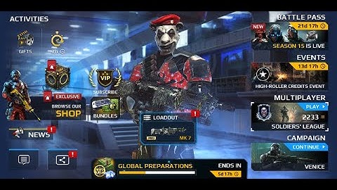 Modern Combat 5 (Try Paragon Armor with Grinder)