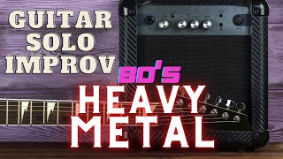 80&#39;s Heavy Metal E Minor 150 bpm Guitar Backing Track