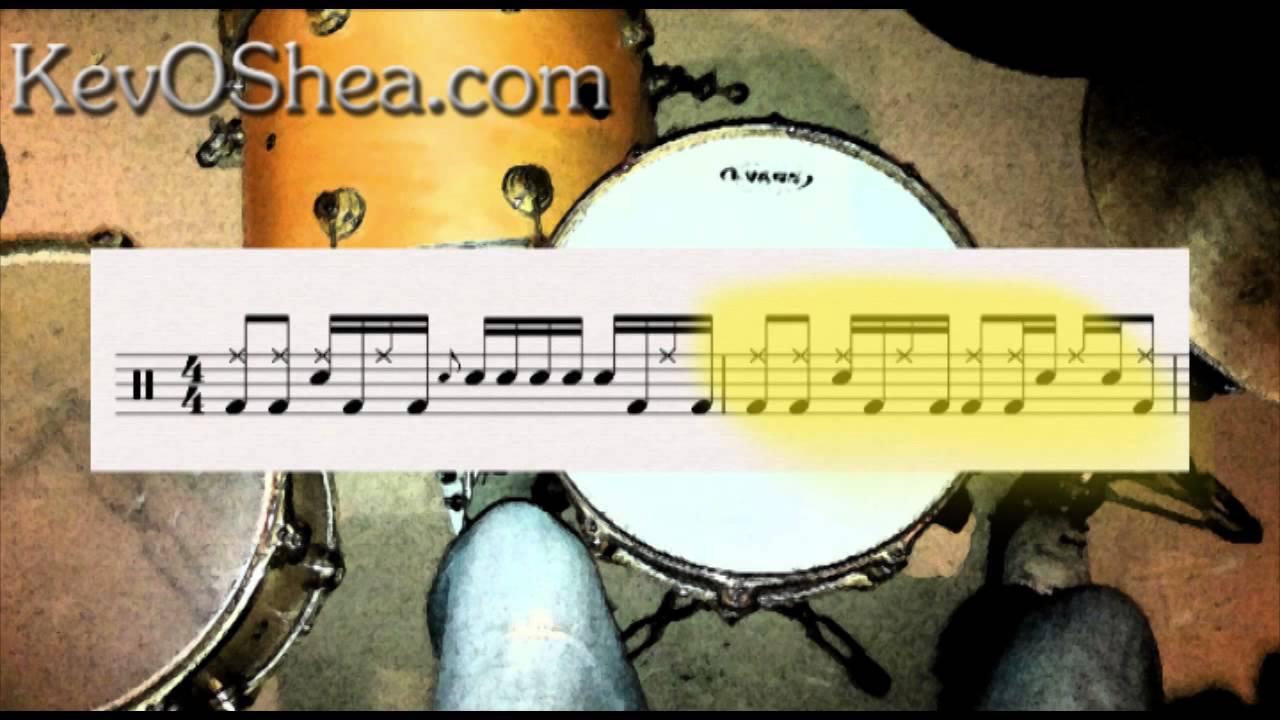 Intermediate Drum Lesson Beat 02 YouTube