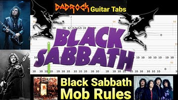 Mob Rules - Black Sabbath - Guitar + Bass TABS Lesson