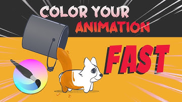 Krita 5 - Color Your Animation Fast With The Bucket Tool/Fill Tool