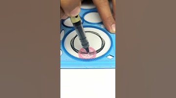 spirograph art part 6  #spirograph #ytshorts #satisfying #oddlysatisfying #kineticsand #drawing