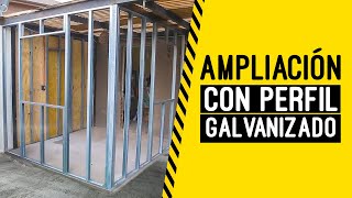 Cómo hacer una tabiquería con perfiles galvanizados | Parte 1