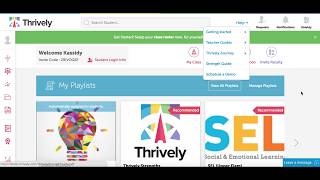 Thrively Tutorial for Teachers