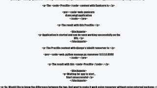 Unable to start Django application with python manage.py runserver 0.0.0.0:8080 on CloudFoundry