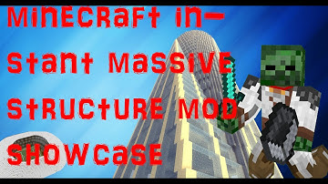 minecraft instant massive structures mod showcase