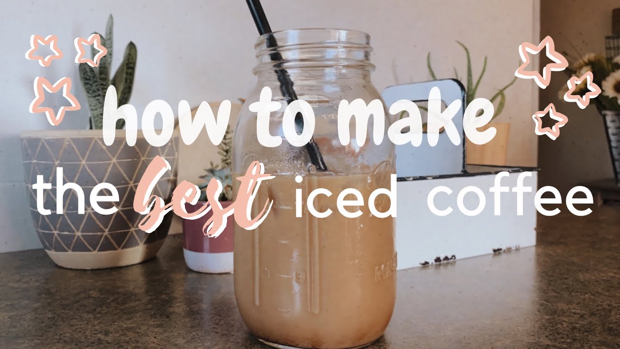 HOW I MAKE MY SIMPLE ICED COFFEE AT HOME...QUICK & EASY YouTube