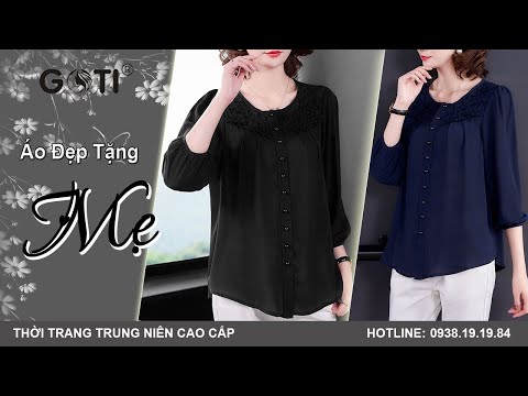 Video Áo trung niên nữ | Áo voan trung niên nữ cao cấp | Áo... - youtube