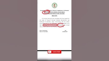 TSPSC GROUP 2 EXAM POSTPONED FOR 3rd TIME.#tspsc #telangana #group2 #tspscgroup2 #group4 #shorts