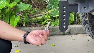 JustV 6'' Adjustable Trailer Hitch Installation instructions