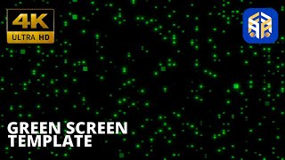 Free 4K Green Screen Digital and neon dots pattern in rows with glitch Matrix No Copyright