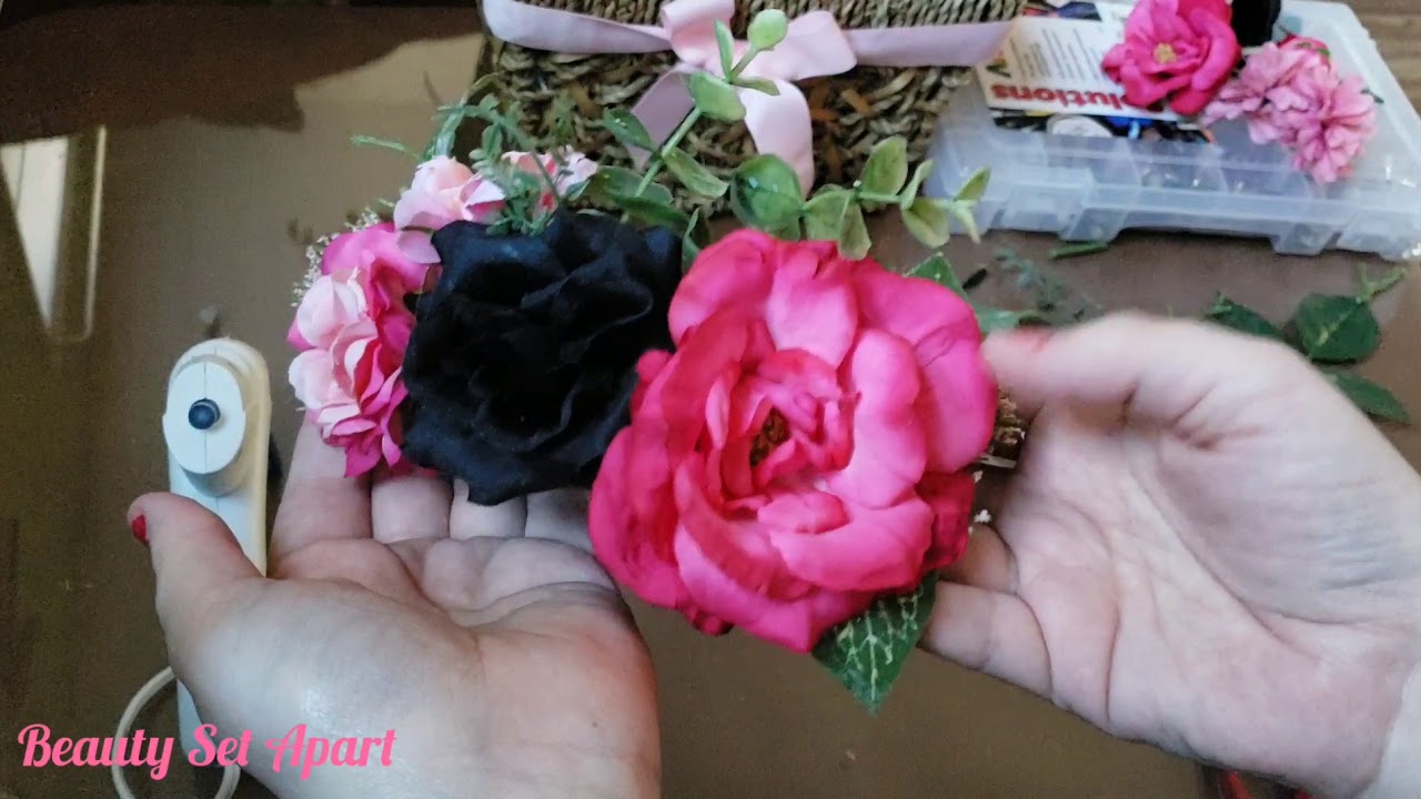 Diy Hair Flower Clip L E D Hair Accessory Pinup Hair Flower