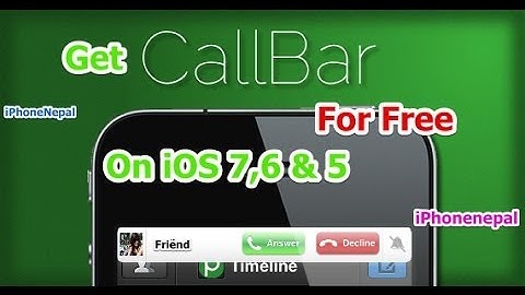 How To Get CallBar v2 Free From Cydia For iPhone 5s,5c,4s,4 On iOS 7 & iOS 6 [Callbar Cydia Tweak]