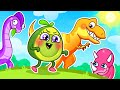 Avocado In Jurassic Zoo 🦕 Dino Robot + Animal Vehicles 🐾🐼 Funny Kids Cartoon by Meet Penny