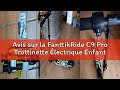 Avis sur la FanttikRide C9 Pro Trottinette Électrique Enfant 1,2-1,6 m, Lumières Arc-en-Ciel, Vitess