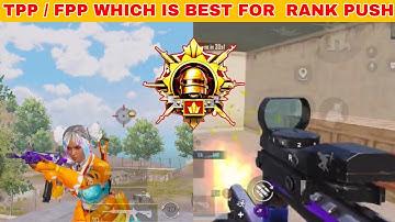 TPP VS FPP WHICH IS BEST FOR CONQUEROR RANK PUSH PART -1 ||MARIO GAMING