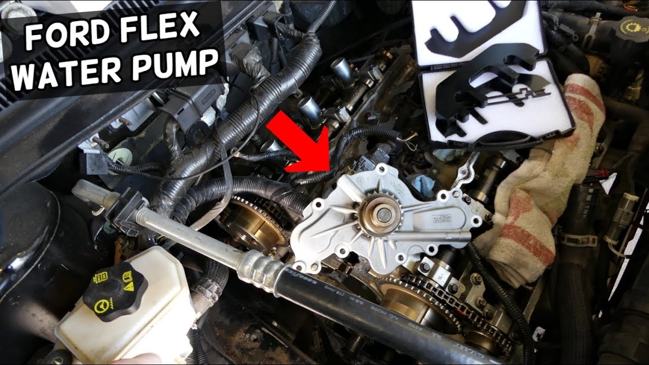 FORD FLEX 3.5 WATER PUMP LOCATION REPLACEMENT EXPLAINED - YouTube