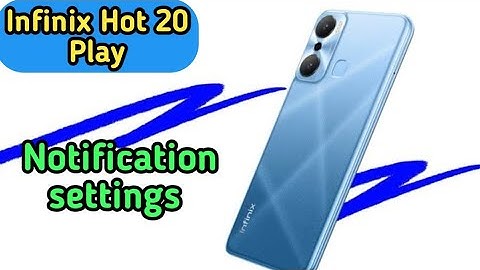 How To Hide Notification In Infinix Hot 20 Play, Notification Setting,