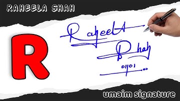 ❤️ Raheela Name Signature Request Done | How To Draw Signature | Signature Classes ❤️