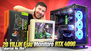 #NeOlur 30  20 YILLIK TÜPLÜ ESKİ Monitöre RTX 4090 Takarsak Ne Olur?