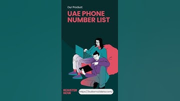 UAE Phone Number List | Bulk Email Data